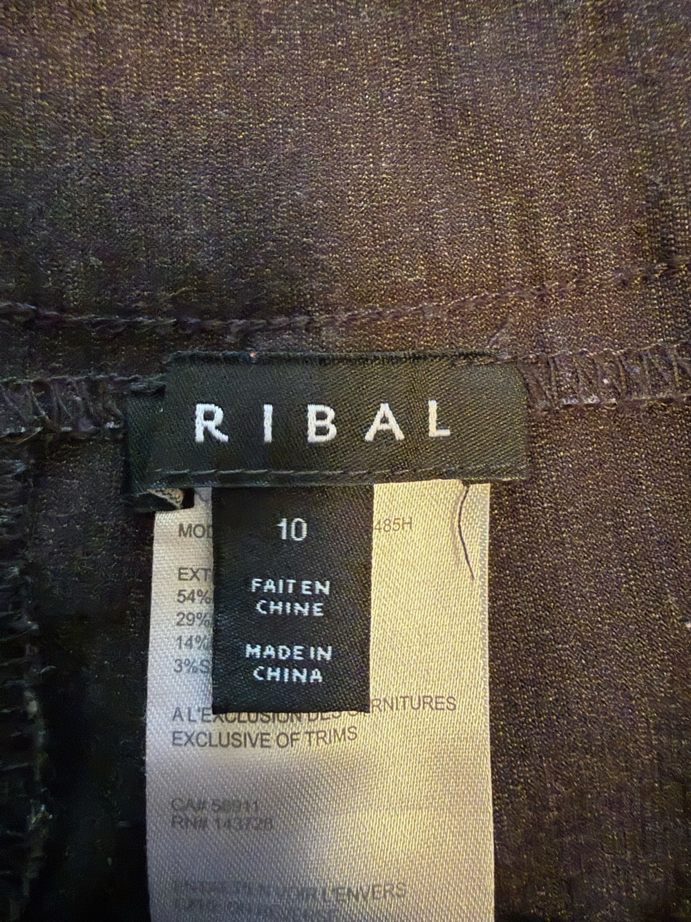 Tribal Straight Leg Pants in Black - Picture 5 of 5